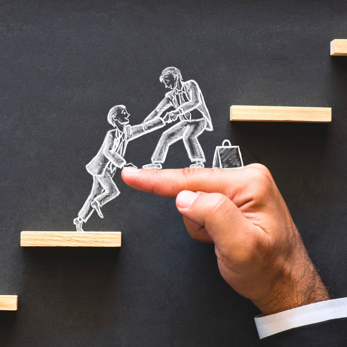 Muslim professional receiving career support